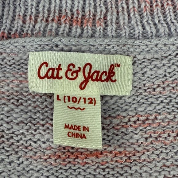 Cat And Jack Girl's Size Large 10-12 Sweater Open Front Cardigan Purple New - Picture 5 of 12